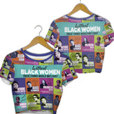 Black Woman Croptop T Shirt
